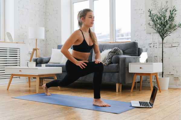Woman exercising confidently after femiwand treatment Reigate